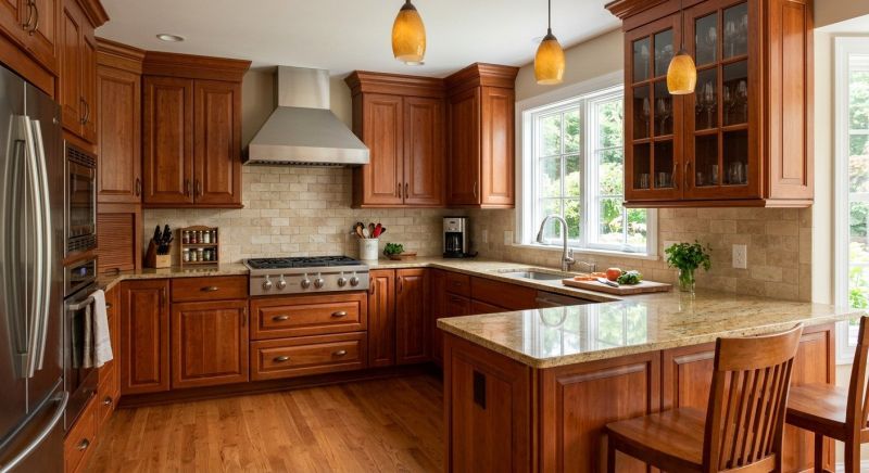 Cherry Cabinet Remodeling in Terre Haute, IN