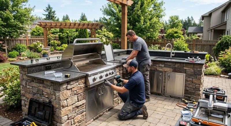 Outdoor Kitchen Renovation in Katy, TX